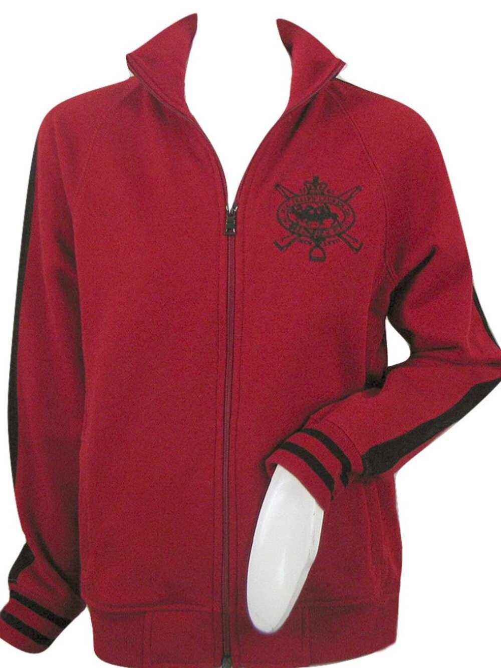 NEW Polo Ralph Lauren Sport Athletic Sweat Jacket! Small Red Dual Match Player
